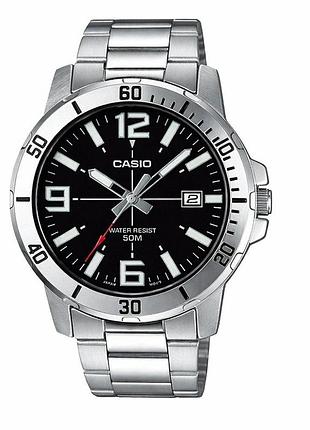 Мужские наручные часы casio mtp-vd01d-1b серебристые