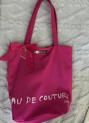 Сумка шопер juicy couture малинова