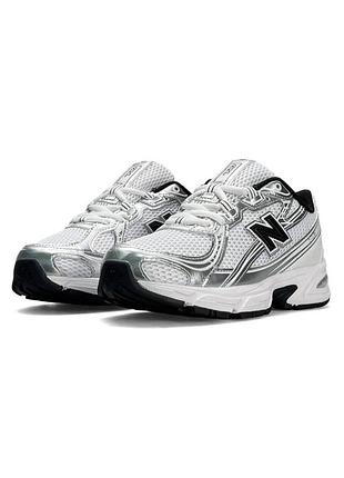 New balance 740 white silver black