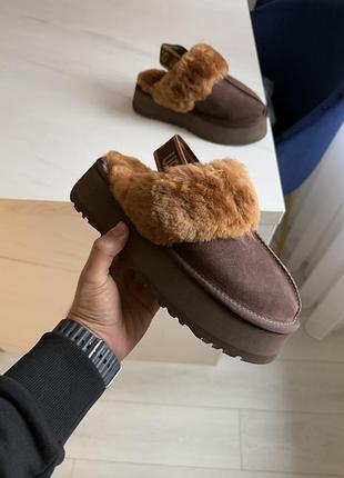 Funkette slipper platform темно корич.