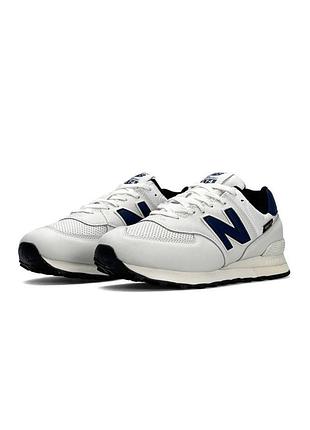 New balance 574 white navy