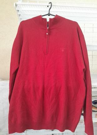 Джемпер gant half zipper вовна