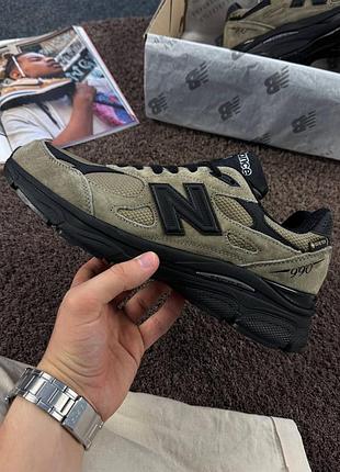 Чоловічі кросівки  jjjjound x new balance 990v3 made in usa 'brown\black'