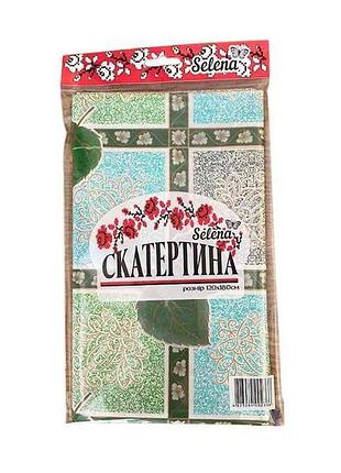 Скатертина д/столу 8k701 пвх лощонка, без основи, (мікс) 1,20*1,80 м тм selena