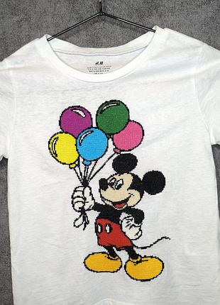 Футболка на мальчика h&amp;m 4-6 лет, с вышивкой