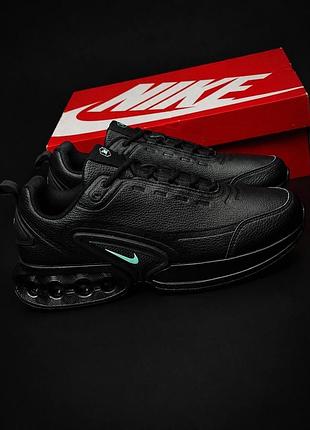 Nike air max чоловічі та жіночі кросівки чорні шкіряні повсякденні спортивні легкі 36-45