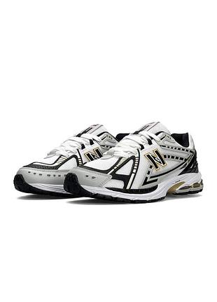 New balance 1906r white black gold