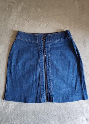 Короткая юбка джинсовая от h&amp;m размер 36