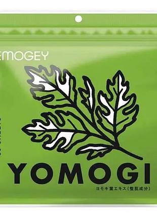 Spc temogey yomogi mask тканинна маска для догляду за чутливою шкірою з японським полином, 30 шт
