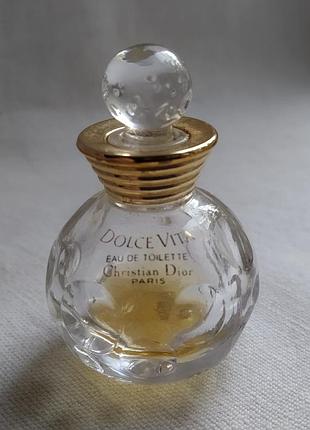 Вінтажні парфуми мініатюра christian dior dolce vita, париж.