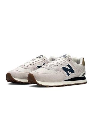 New balance 574 light grey navy
