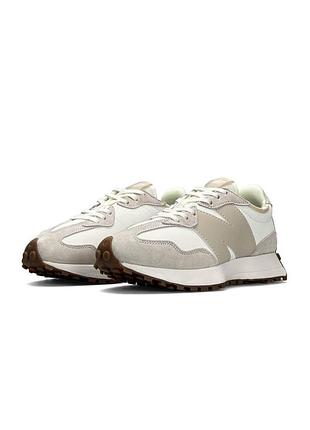 New balance 327 beige white