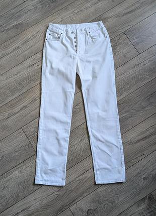 Білі прямі вінтажні levi’s 501 (original) w30 / l32