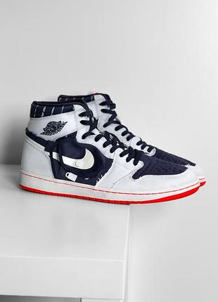 Кроссовки nike jordan 1 utility white dv1717-100