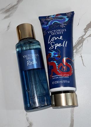 Парфумований набір victoria’s secret (спрей для тіла +лосьон)✨