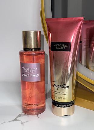 Парфумований набір victoria’s secret (спрей для тіла +лосьон)✨