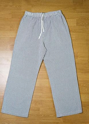 Брюки uniqlo женские хлопковые в полоску