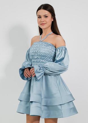 Сукня жіноча коротка блакитна