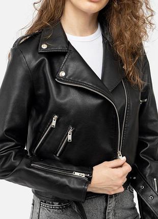 Шкіряна куртка косуха zara, xs, пакістан.