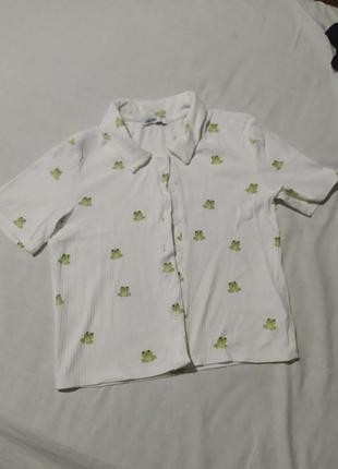Блузка женская летняя укороченная cropp