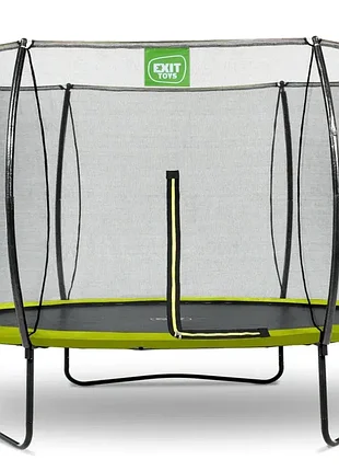 Батут exit silhouette 305 см з захисною сіткою зелений l