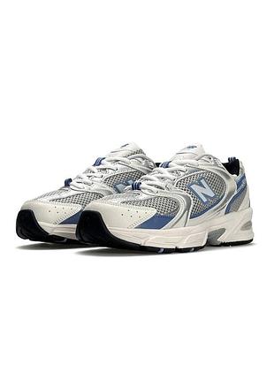 New balance 530 w premium beige blue silver
