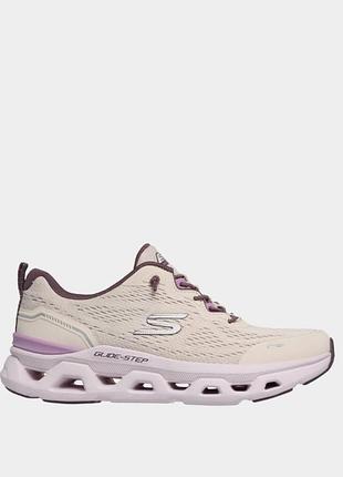 Жіночі кросівки skechers / оригінальні кросівки бежевого  кольору