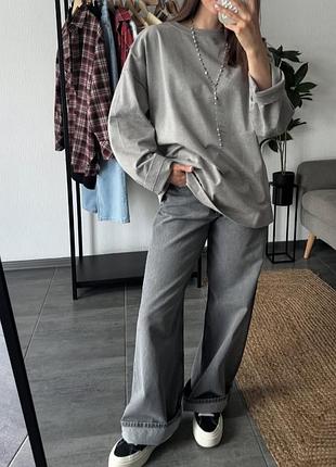 Джинси широкі сірі baggy  myoursa
