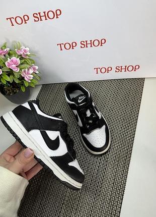 Оригинальные кроссовки детские кожаные nike dunk