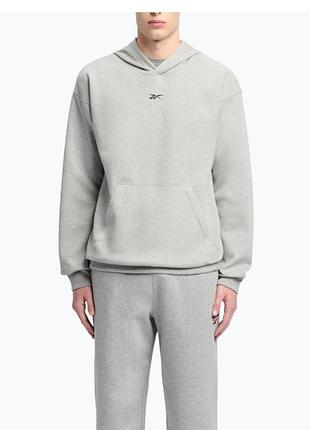 Чоловіче худі reebok athlete hoodie кольору medium grey heather розмір л