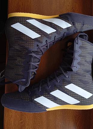 Кроссовки профессиональные высокие боксерки adidas box hog 4 olympic9770477 оригинал р.42