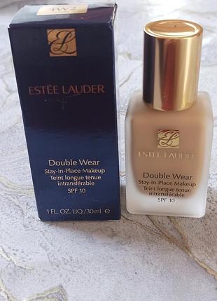 Тональний крем estée lauder double wear 1w2 sand, 30 мл, spf 10