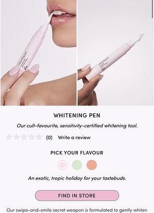 Засіб для відбілювання зубів whitening pen coconut mint від gem, новий