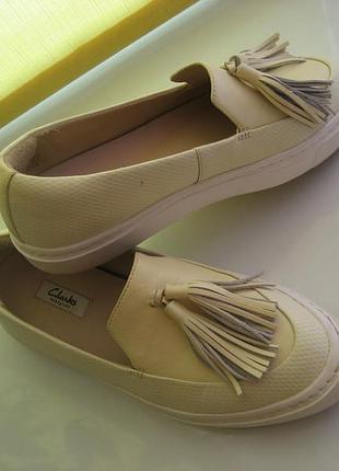 Мокасины-лоферы clarks, кожа, 40 размер