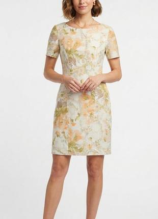 Лляна сукня-футляр laura ashley з квітковим принтом, розмір m-l (uk 14 / eur 40).