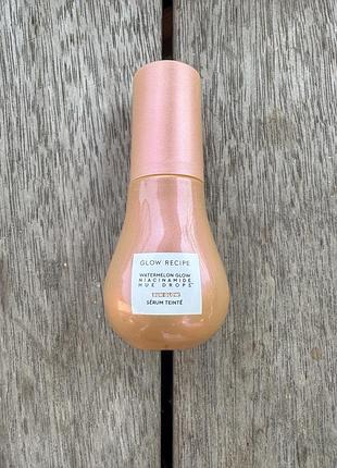 Бронзуюча ссяюча сироватка glow recipe watermelon glow niacinamide die drops, колір sun glow. залишок 8 мл з 15