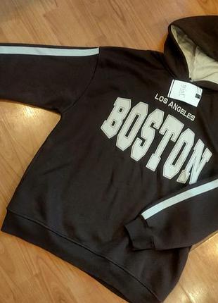 Худи boston на флисе. размер от с до м