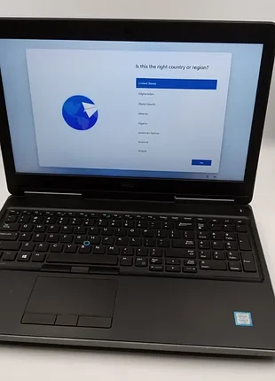 Ноутбук dell precision 7520 | i7-7820hq | 32gb ram | 512gb ssd | nvidia quadro m1200 4gb | windows 10