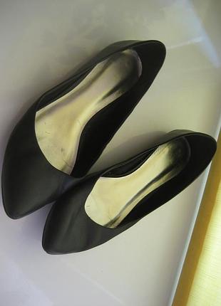 Кожаные балетки new look, 41 размер