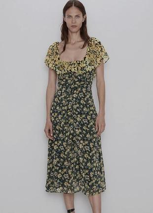 Шикарне міді плаття zara🌿