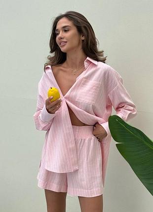 Льняной костюм lovi atelier, р хс-с