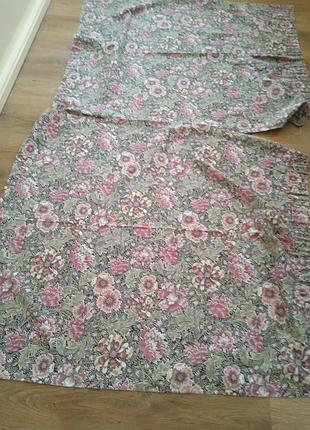 Занавески готовые william morris 2 штуки 130*130 каждый, можно использовать для другого декора .цена за пару 750