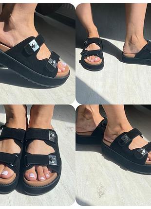 Шльопанці steve madden розпродаж ‼️ замшеві шльопанці  на платформі