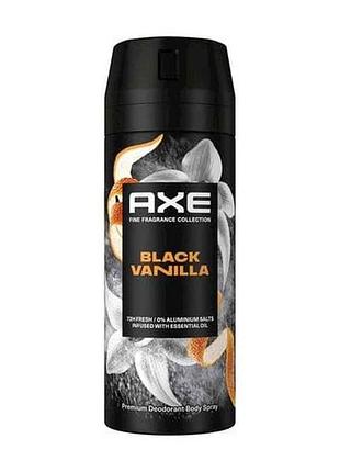Дезодорант-спрей 150мл файн фрагранс блэк ванилла 72 часа тм axe
