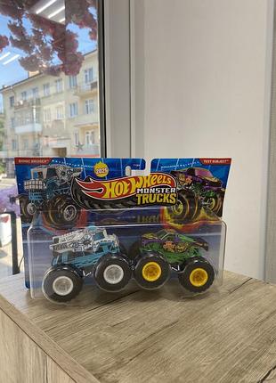 Дитяча іграшка (ігровий набір) hot wheels monster trucks (набір машинок монстр траки)