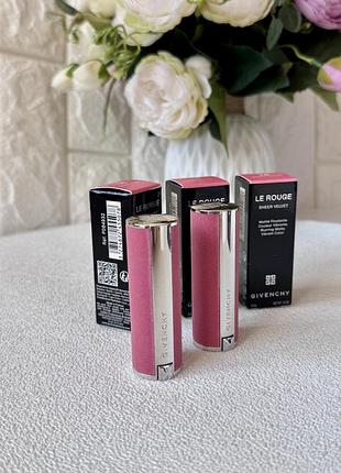 Помада givenchy le rouge sheer velvet