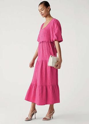 Сукня міді у рожевому кольорі m&s