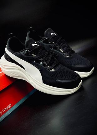 Чоловічі кросівки puma чорні новинка 2026 | стильні спортивні | розміри 40–44 мужские/подростковые кроссовки пума на каждый день удобные для спорта