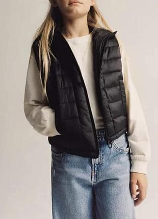 Жилет жилетка черная zara