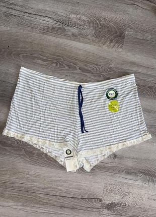 Тонкі трикотажні шорти великого розміру батал marks&spencer, xxxxxl 58р